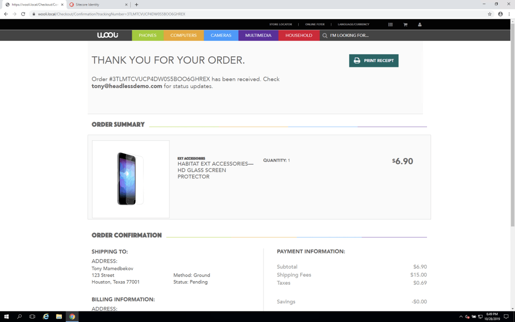 Sitecore Commerce + Sitecore JSS
